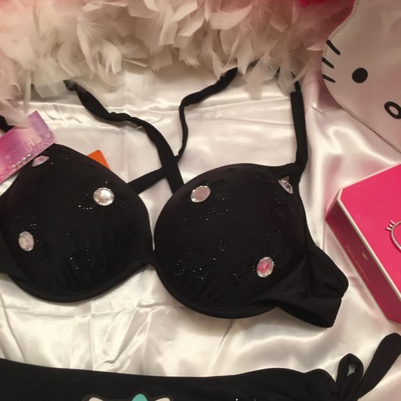 GORGEOUS peek a boo custom hello kitty bikini and matching pendent set! - Picture 6 of 17